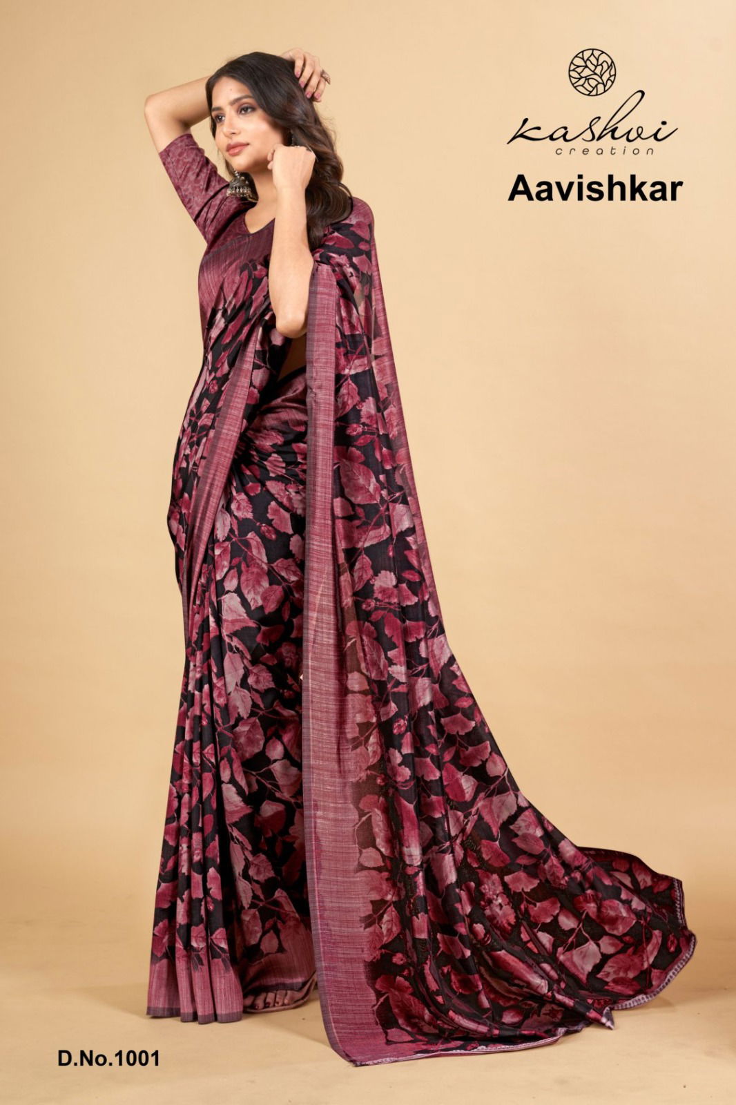 Aavishkar Vol 1 By Kashvi Black Vichitra Party Wear Sarees Wholesale Online